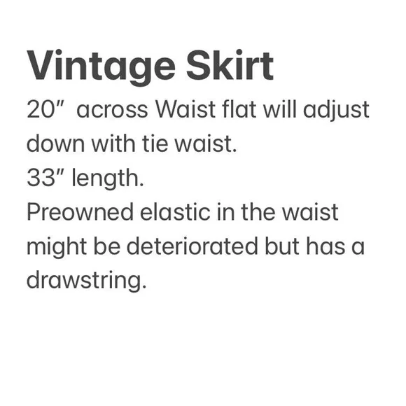 Vintage‎ Cotton Bright Leaf Broomstick Prairie Maxi Skirt Boho Hippie Festival - Picture 5 of 5